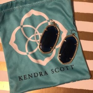 Kendra Scott Navy Opaque Danielle Earrings